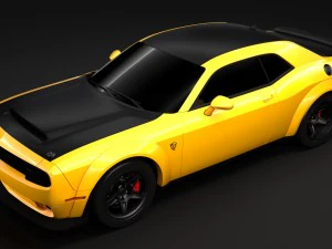 dodge challenger srt demon prototype 2018 3D Model