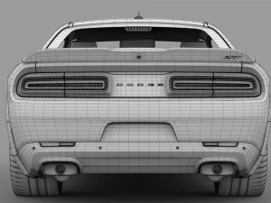 dodge challenger srt demon prototype 2018 3D 模型