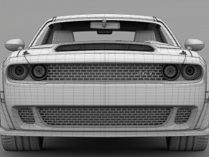 dodge challenger srt demon prototype 2018 3D 模型