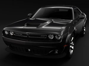 dodge challenger srt widebody 2017 3D Model