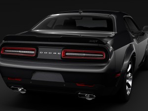 dodge challenger srt widebody 2017 3D मॉडल