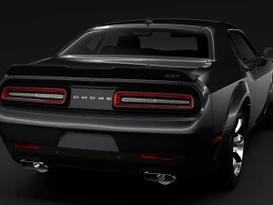 dodge challenger srt widebody 2017 3D Model
