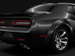 dodge challenger srt widebody 2017 3D Model