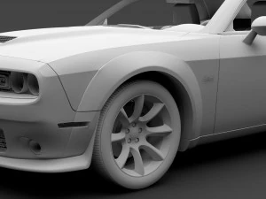 dodge challenger srt widebody 2017 3D Model
