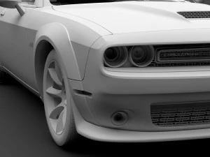 dodge challenger srt widebody 2017 3D Model