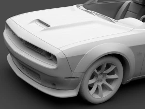 dodge challenger srt widebody 2017 3D Model