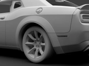 dodge challenger srt widebody 2017 3D Model