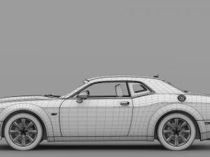 dodge challenger srt widebody 2017 3D Model