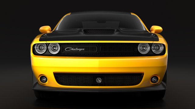 dodge challenger ta 392 2017 Modelo 3D .c4d .max .obj .3ds .fbx .stl .blend 