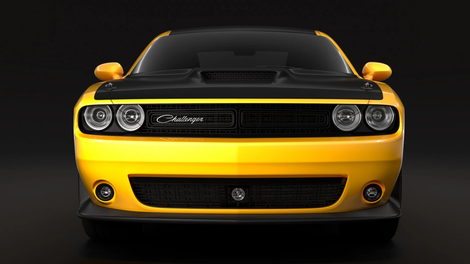 dodge challenger ta 392 2017 3D Model .c4d .max .obj .3ds .fbx .stl .blend