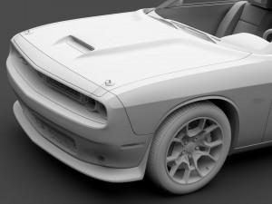 dodge challenger ta 392 2017 Modelo 3D
