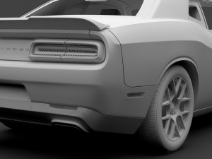 dodge challenger ta 2017 Modelo 3D