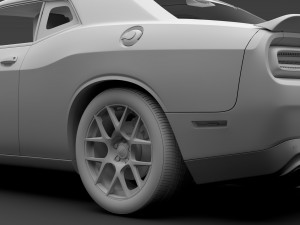 dodge challenger ta 2017 Modelo 3D