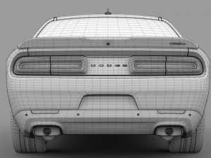 mopar dodge challenger 2017 Modelo 3D