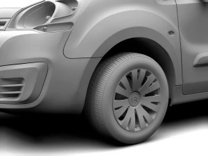 citroen berlingo van l1 2slidedoors 2017 3D Model