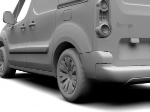 citroen berlingo van l1 2slidedoors 2017 3D Model