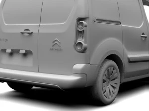 citroen berlingo van l1 2slidedoors 2017 3D Model