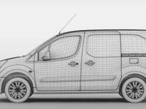 citroen berlingo van l1 2slidedoors 2017 3D Model