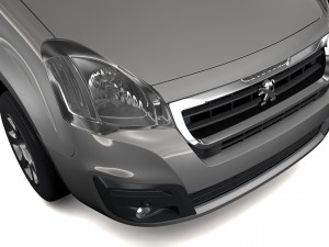 peugeot partner van l1 2slidedoors 2017 3D Model