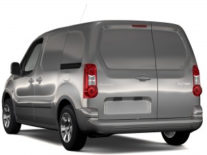 peugeot partner van l1 2slidedoors 2017 3D Model