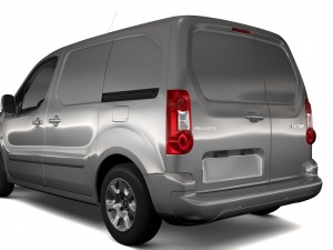 peugeot partner van l1 2slidedoors 2017 3D Model