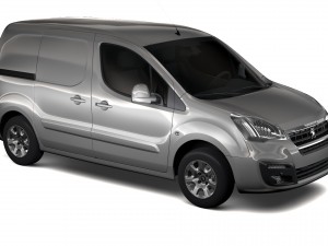 peugeot partner van l1 2slidedoors 2017 3D Model
