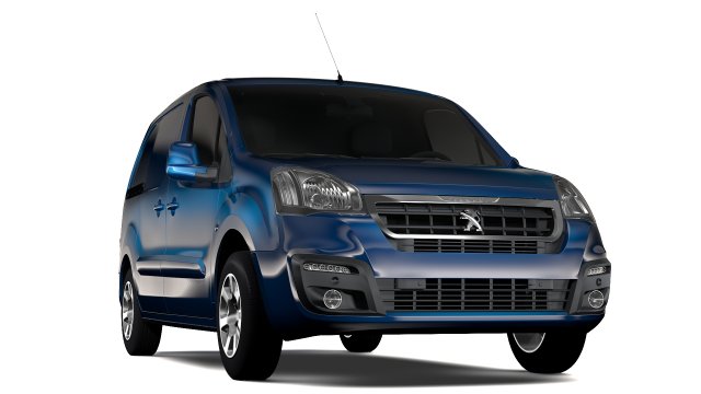peugeot partner van l1 2017 3D 模型 .c4d .max .obj .3ds .fbx .stl .blend 