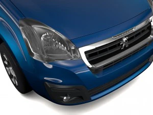 peugeot partner van l1 2017 3D Model