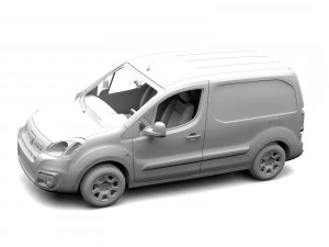peugeot partner van l1 2017 3D Model