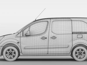 peugeot partner van l1 2017 3D Model