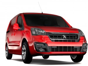 peugeot partner van l1 electric 2017 3D Model