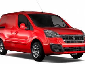 peugeot partner van l1 electric 2017 Modèle 3D