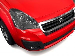 peugeot partner van l1 electric 2017 Modèle 3D