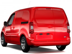 peugeot partner van l1 electric 2017 Modèle 3D