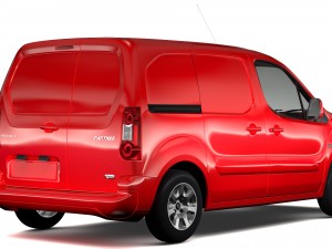 peugeot partner van l1 electric 2017 Modèle 3D
