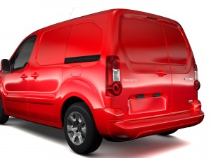 peugeot partner van l1 electric 2017 Modèle 3D