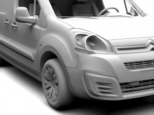 citroen berlingo van l2 2slidedoors 2017 Model 3D