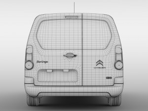 citroen berlingo van l2 2slidedoors 2017 Model 3D