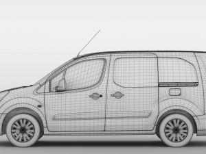 citroen berlingo van l2 2slidedoors 2017 Model 3D