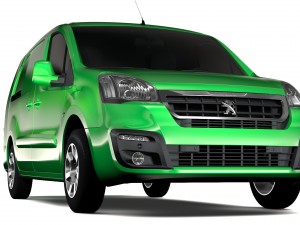peugeot partner van l2 2slidedoors 2017 3D मॉडल