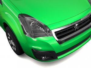 peugeot partner van l2 2slidedoors 2017 Modèle 3D