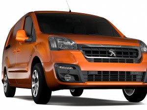 peugeot partner van l2 2017 3D Model