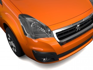 peugeot partner van l2 2017 3Dモデル