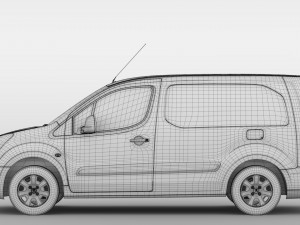 peugeot partner van l2 2017 3Dモデル