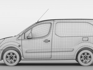 peugeot partner van l2 2017 3Dモデル