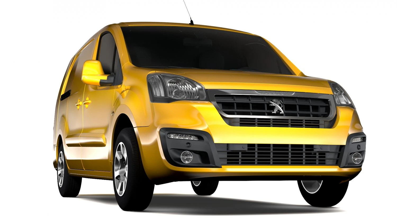 peugeot partner van l2 electric 2017 3D Model .c4d .max .obj .3ds .fbx .stl .blend 