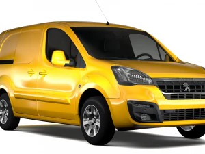 peugeot partner van l2 electric 2017 3D Model