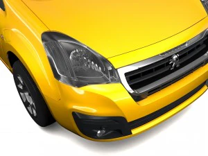 peugeot partner van l2 electric 2017 3D Model