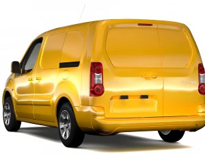 peugeot partner van l2 electric 2017 3D Model