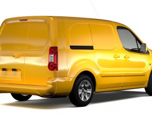 peugeot partner van l2 electric 2017 Modèle 3D